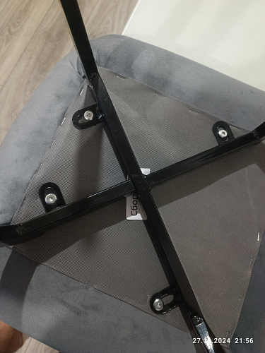 Стул на металлокаркасе Чилли К черный / зеленый фото покупателя 531