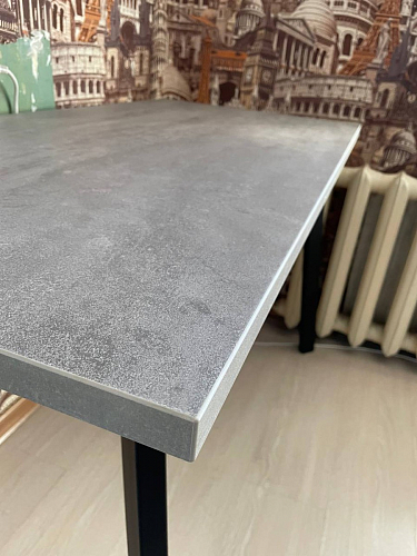 Стол Тринити Лофт 120 32 мм бетон / черный матовый фото покупателя 600