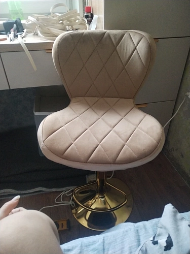 Барный стул Porch dark beige / chrome фото покупателя 7