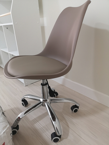 Компьютерное кресло Kolin с подушкой clear / white фото покупателя 317