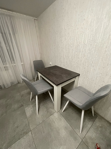 Стул на металлокаркасе Седа К латте / черный фото покупателя 21