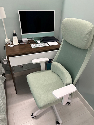 Компьютерное кресло Salta light green / white фото покупателя 12