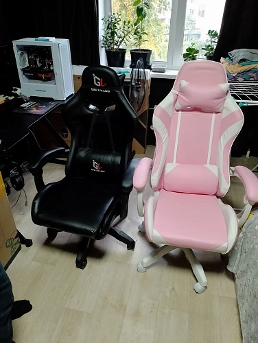 Компьютерное кресло Rodas pink / white фото покупателя 8