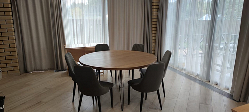 Стул на металлокаркасе Kora light blue / white фото покупателя 151