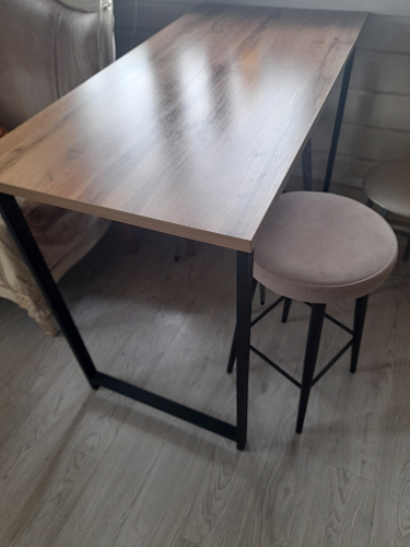 Барная стойка Дилан Лофт 120х60х90 бетон фото покупателя 214