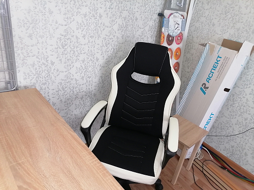 Компьютерное кресло Gamer черное / бежевое фото покупателя 114