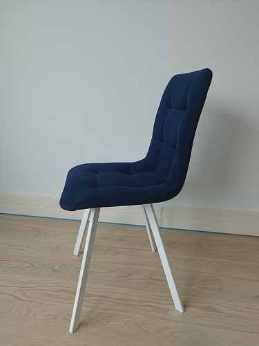 Стул на металлокаркасе Чилли К светло-серый велюр / черный каркас фото покупателя 1320