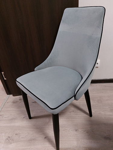 Стул на металлокаркасе Kora light blue / white фото покупателя 466