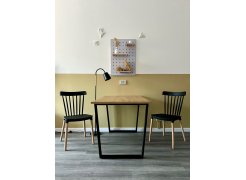 Стол Лота Лофт 140 25 мм черный матовый / бетон фото покупателя 769