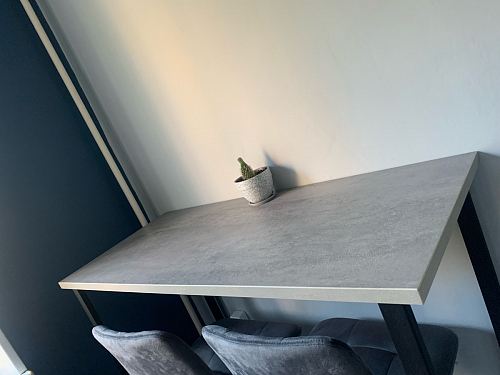 Барная стойка Дилан Лофт 120х40х98 дуб делано темный фото покупателя 80