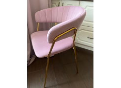 Стул на металлокаркасе Kamelia зеленый / золото фото покупателя 66