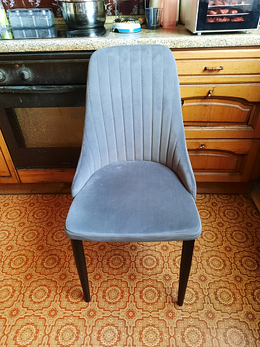 Стул на металлокаркасе Kora light blue / white фото покупателя 178