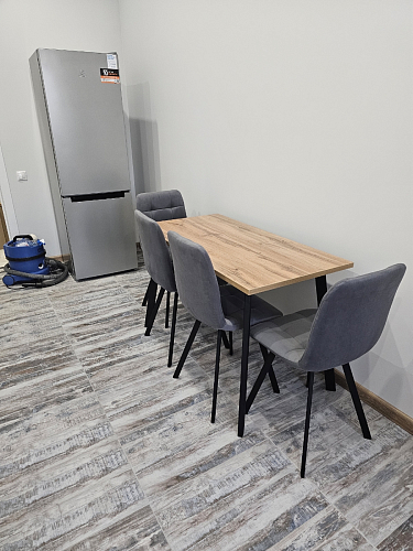 Обеденная группа Эделин темно-серый / бетон / черный матовый фото покупателя 25