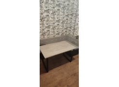 Стол Лота Лофт 140 25 мм черный матовый / бетон фото покупателя 580