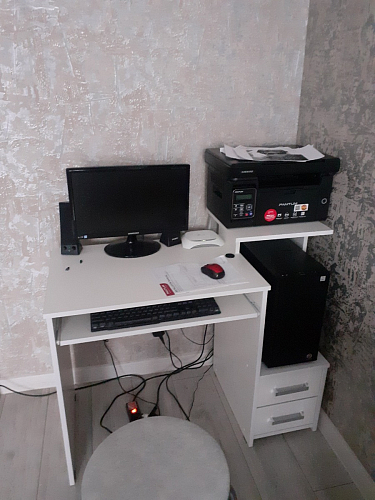 Компьютерный стол Джаз-24 правый дуб сонома фото покупателя 144