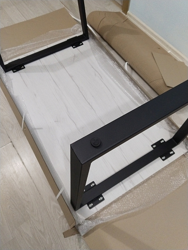 Деревянный стол Лота Лофт 140х80 дуб крафт табачный / черный матовый фото покупателя 439