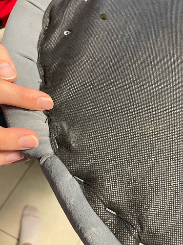 Стул на металлокаркасе Gabi 1 light blue / black / gold фото покупателя 916