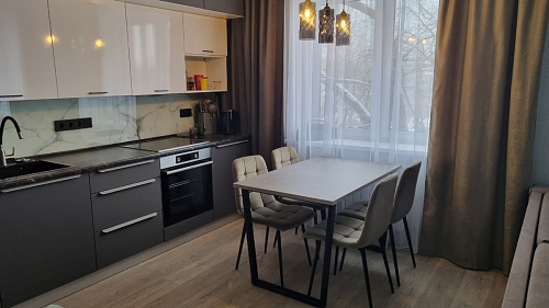 Деревянный стол Лота Лофт 120х75 белый матовый / дуб крафт золотой фото покупателя 775