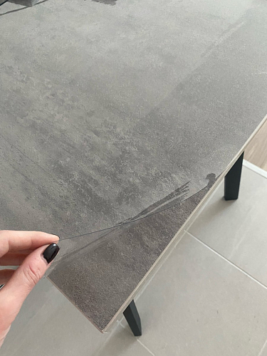 Стол Тринити Лофт 120 32 мм бетон / черный матовый фото покупателя 141