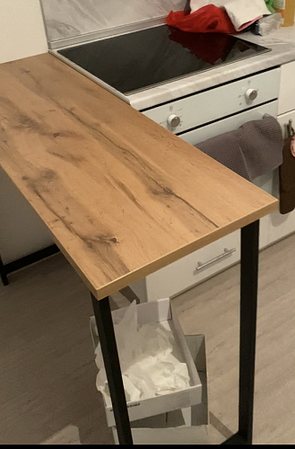 Барная стойка Дилан Лофт 120х50х90 бетон фото покупателя 209