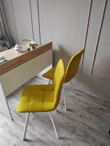 Стул на металлокаркасе Чилли К черный / зеленый фото покупателя 189