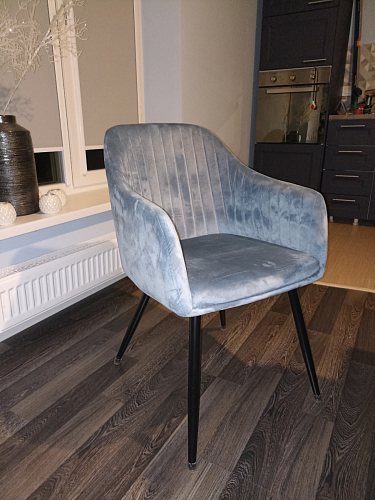 Стул на металлокаркасе Slam dark beige фото покупателя 41