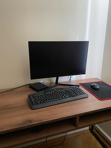 Письменный стол Леон Лофт бетон / черный матовый фото покупателя 151