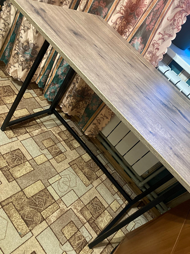 Компьютерный стол Бринг складной 90х55х74 дуб велингтон фото покупателя 1