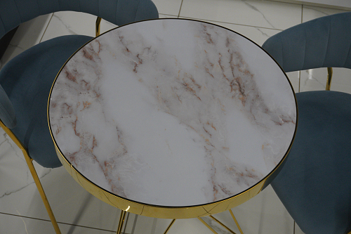Стол Milena white / gold из шоурума 6