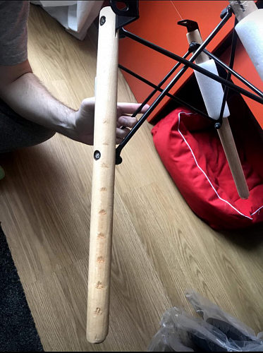 Пластиковый стул Eames PC-015 серо-голубой / дерево фото покупателя 510