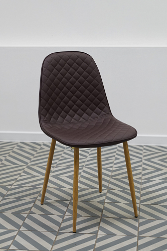 Стул на металлокаркасе Capri dark beige / white из шоурума 2