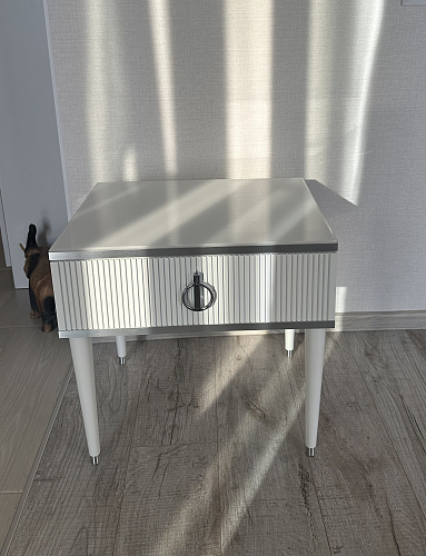 Прикроватная тумба Rimini орех империя / серебро фото покупателя 1