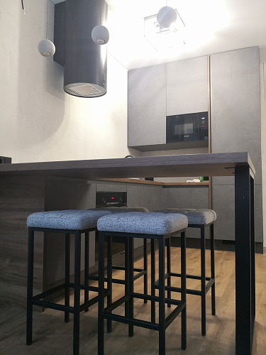 Барный стул Лофт катания лаванда / белый матовый фото покупателя 18