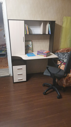 Компьютерный стол КСТ-16 левый дуб сонома / белый фото покупателя 102