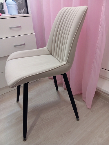 Стул на металлокаркасе Седа К латте / черный фото покупателя 210