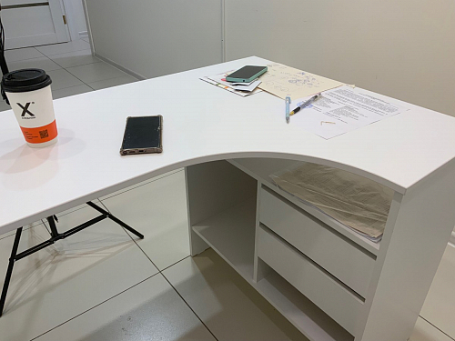 Письменный стол СПм-25 правый белый фото покупателя 5