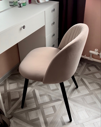 Стул на металлокаркасе Gabi 1 light purple / black фото покупателя 678