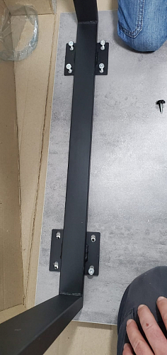 Стол Лота Лофт 120 32 мм бетон / черный матовый фото покупателя 91