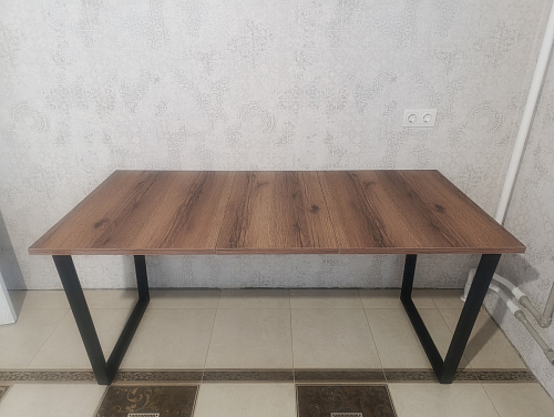 Деревянный стол Лота Лофт 140х80 дуб крафт табачный / черный матовый фото покупателя 709