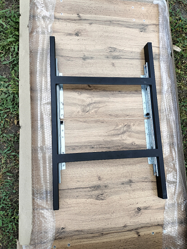 Стол Лота Лофт 140 25 мм черный матовый / бетон фото покупателя 472