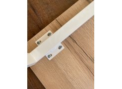 Деревянный стол Барон О 200 х 90 черная пленка шагрень / белый фото покупателя 18