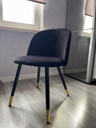 Стул на металлокаркасе Gabi 1 light purple / black фото покупателя 561