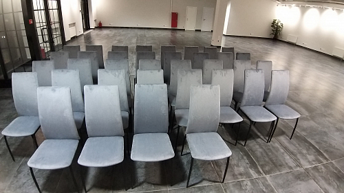 Стул на металлокаркасе Tod light blue / yellow / black фото покупателя 53