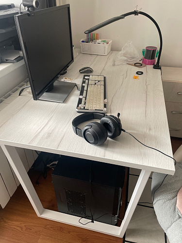 Деревянный стол Лота Лофт 120x75 дуб крафт табачный / черный матовый фото покупателя 924