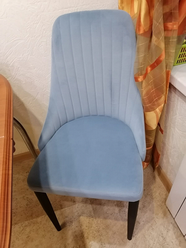 Стул на металлокаркасе Kora dark gray / black фото покупателя 141