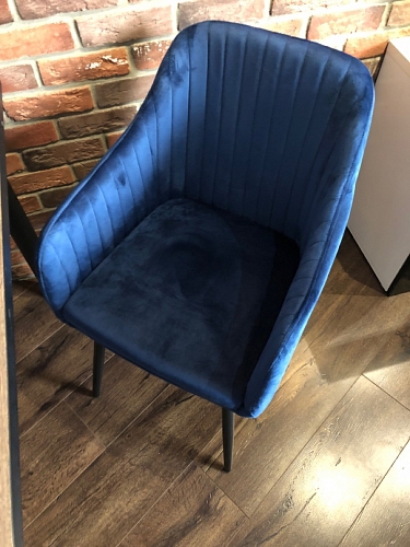 Стул на металлокаркасе Slam dark blue фото покупателя 14