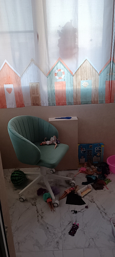 Компьютерное кресло Пард confetti silver серый / черный фото покупателя 123