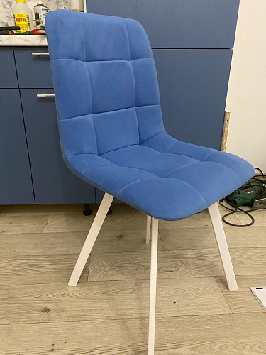 Стул на металлокаркасе Чилли бежевый / белый каркас фото покупателя 1460