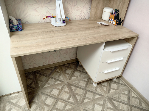 Компьютерный стол Комфорт 12.95 N дуб сонома / темно-серый фото покупателя 43