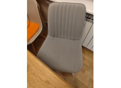 Стул на металлокаркасе Вейв светло-серый (hl 63) / 10К черный каркас фото покупателя 181